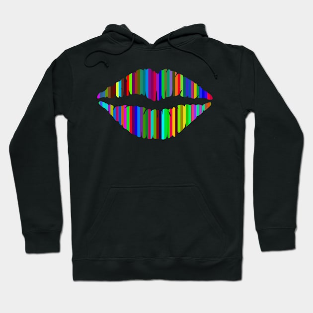 Rainbow Lips of Love Hoodie by CocoBayWinning 